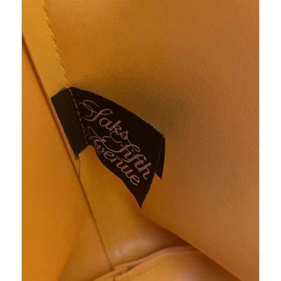 Saks Fifth Avenue Bright Yellow Tote - Picture 12 of 13